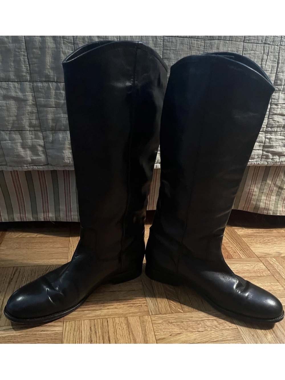 Frye Women’s Black Leather Knee-High Riding Boots Size 9.5B EUC - Picture 4 of 7